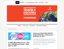 Tablet Screenshot of canadiantravelhacking.com